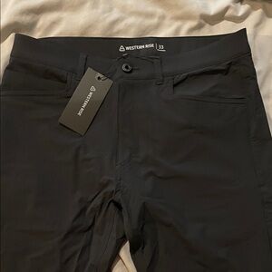 Western Rise Black Pants